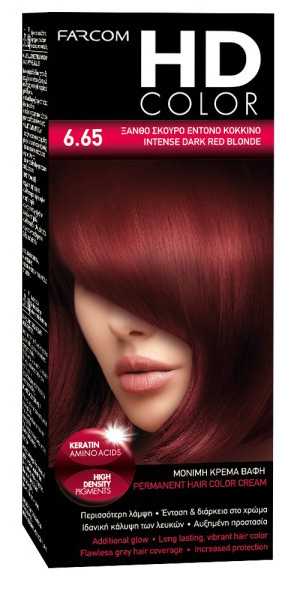 FARCOM HD HAIR COLOR 60ML 6.65 COLOR 60ML 6.78