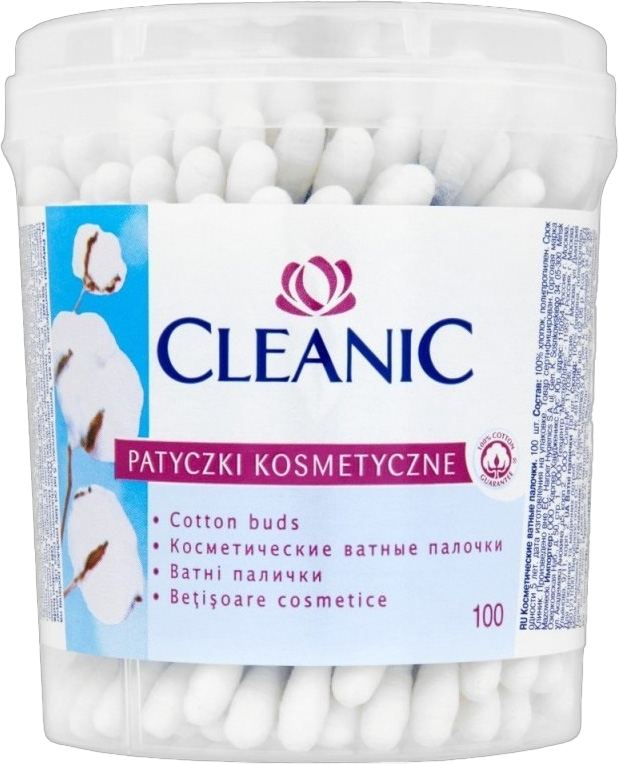 CLEANIC CLEANIC COTTON COTTON BUDS BUDS 200PCS 100PCS ROUND