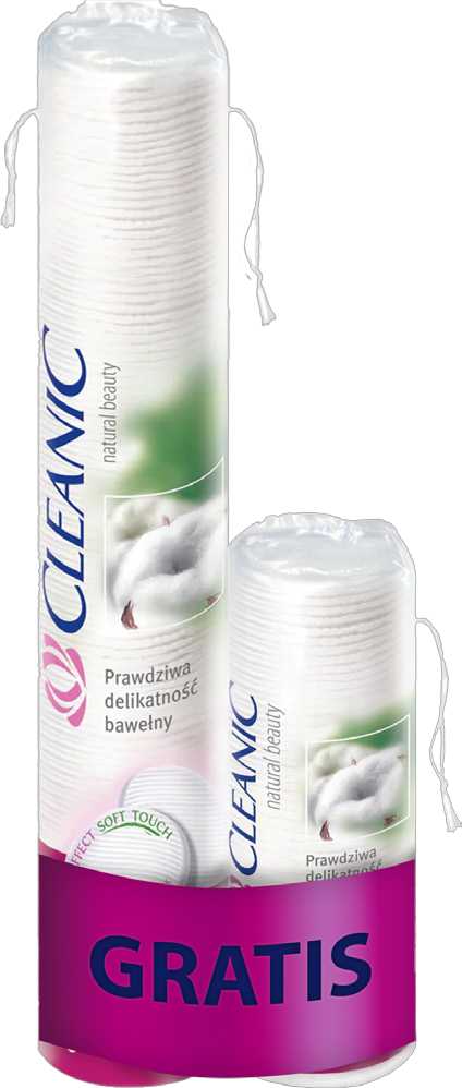 CLEANIC COTTON PADS 120PCS + PADS PURE 50PCS GRATIS