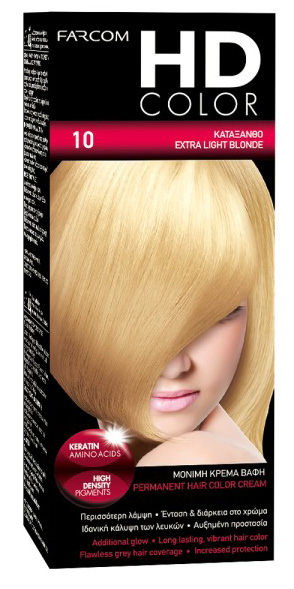 FARCOM HD HAIR COLOR 60ML 10 COLOR 60ML 10.1
