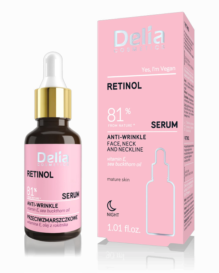 COLLAGEN 30ML DELIA SERUM RETINOL 30ML VITAMIN C 30ML