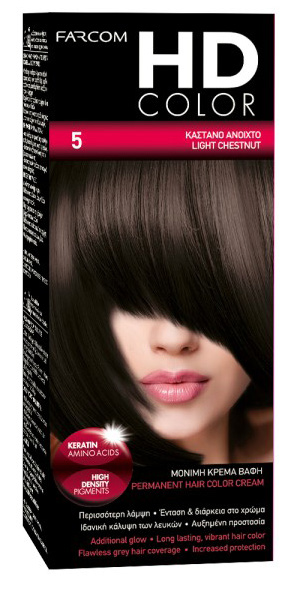 FARCOM HD HAIR COLOR 60ML 5 COLOR 60ML