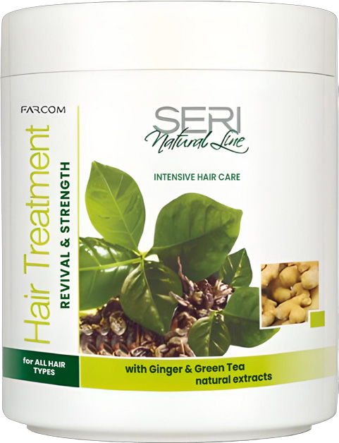 FARCOM MASK 1000ML GINGER & GREEN TEA ALL HAIR